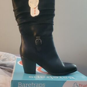 BareTraps Women's Black Heeled Boots